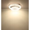 Illuminazione Globo Lighting Laurel Plafoniera LED Cromo, 1-Luce, Telecomando