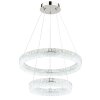 Illuminazione Globo Lighting Laurel Lampadario a sospensione LED Cromo, 1-Luce, Telecomando