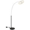 Illuminazione Globo Lighting Laurel Lampada da terra LED Nero, 1-Luce