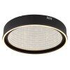 Illuminazione Globo Lighting Mirrora Plafoniera LED Nero, 1-Luce, Telecomando