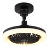 Illuminazione Globo Lighting Lidea Lampada con ventilatore LED Nero, 1-Luce, Telecomando