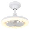 Illuminazione Globo Lighting Lidea Lampada con ventilatore LED Bianco, 1-Luce, Telecomando