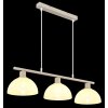 Illuminazione Globo Lighting Selma Lampadario a sospensione Sabbia, 3-Luci