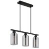 Illuminazione Globo Lighting Hadera Lampadario a sospensione Nero, 3-Luci