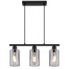 Illuminazione Globo Lighting Hadera Lampadario a sospensione Nero, 3-Luci