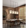 Illuminazione Globo Lighting Gorley Lampadario a sospensione Sabbia, 4-Luci