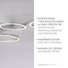 Illuminazione Leuchten Direkt RITUS Plafoniera LED Argento, 1-Luce