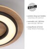 Illuminazione Leuchten Direkt TOLA Plafoniera LED Marrone, Nero, 1-Luce