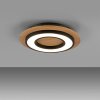 Illuminazione Leuchten Direkt TOLA Plafoniera LED Marrone, Nero, 1-Luce