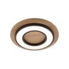 Illuminazione Leuchten Direkt TOLA Plafoniera LED Marrone, Nero, 1-Luce