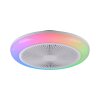 Illuminazione Leuchten Direkt mit Lampada con ventilatore LED Bianco, 1-Luce, Telecomando