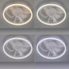 Illuminazione Leuchten Direkt mit Lampada con ventilatore LED Bianco, 1-Luce, Telecomando