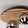 Illuminazione Leuchten Direkt STIKA Plafoniera LED Legno chiaro, 2-Luci