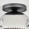 Ripoll Plafoniera, Lampada a sfera Cromo, Grigio fumo, 1-Luce