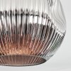 Ripoll Plafoniera, Lampada a sfera Cromo, Grigio fumo, 1-Luce