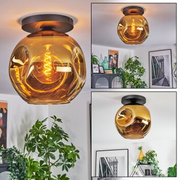 Ripoll Plafoniera, Lampada a sfera Oro, 1-Luce