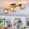 Chehalis Plafoniera, Lampada a sfera Ambrato, Chiaro, 4-Luci