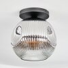 Ripoll Plafoniera, Lampada a sfera Cromo, Chiaro, Grigio fumo, 1-Luce