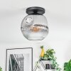 Ripoll Plafoniera, Lampada a sfera Chiaro, Grigio fumo, 1-Luce