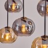 Apedo Lampadario a sospensione, Lampada a sospensione Ambrato, Grigio fumo, 6-Luci