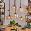 Apedo Lampadario a sospensione, Lampada a sospensione Ambrato, Chiaro, 6-Luci