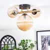 Chehalis Plafoniera, Lampada a sfera Oro, Nero, 3-Luci