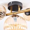 Chehalis Plafoniera, Lampada a sfera Oro, Nero, 3-Luci