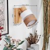 Fallhagen Applique, Faretto da parete Cromo, Legno chiaro, 1-Luce