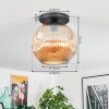 Ripoll Plafoniera, Lampada a sfera Ambrato, 1-Luce