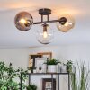 Gastor Plafoniera, Lampada a sfera Ambrato, Chiaro, Grigio fumo, 3-Luci