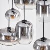Apedo Lampadario a sospensione, Lampada a sospensione Chiaro, Grigio fumo, 6-Luci