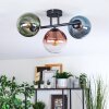 Gastor Plafoniera, Lampada a sfera Blu, Verde, Chiaro, Ramato, 3-Luci