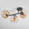 Ripoll Plafoniera, Lampada a sfera Ambrato, Chiaro, 3-Luci