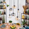 Apedo Lampadario a sospensione, Lampada a sfera, Lampada a sospensione Ambrato, Chiaro, Grigio fumo, 6-Luci