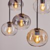 Apedo Lampadario a sospensione, Lampada a sfera, Lampada a sospensione Ambrato, Chiaro, Grigio fumo, 6-Luci