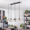 Mertola Lampadario a sospensione, Lampada a sospensione Ambrato, Chiaro, Grigio fumo, 3-Luci
