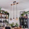 Ripoll Lampadario a sospensione, Lampada a sfera, Lampada a sospensione Écru, Nero, 3-Luci