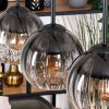 Koyoto Lampadario a sospensione, Lampada a sfera, Lampada a sospensione Écru, Nero, 3-Luci