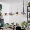 Mertola Lampadario a sospensione, Lampada a sospensione Ambrato, Chiaro, Grigio fumo, 4-Luci