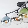 Gastor Plafoniera, Lampada a sfera Blu, Cromo, Verde, Chiaro, Grigio fumo, 4-Luci