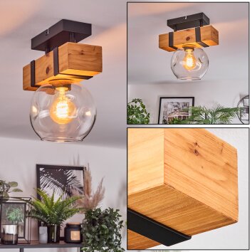 Sernadelo Plafoniera, Lampada a sfera Écru, Nero, 1-Luce