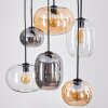 Apedo Lampadario a sospensione, Lampada a sfera, Lampada a sospensione Ambrato, Chiaro, Grigio fumo, 6-Luci