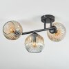 Ripoll Plafoniera, Lampada a sfera Ambrato, Chiaro, 3-Luci