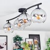 Koyoto Plafoniera, Lampada a sfera Chiaro, Grigio fumo, 4-Luci