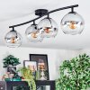 Koyoto Plafoniera, Lampada a sfera Chiaro, Grigio fumo, 4-Luci