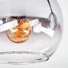 Koyoto Plafoniera, Lampada a sfera Chiaro, Grigio fumo, 4-Luci