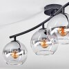Koyoto Plafoniera, Lampada a sfera Chiaro, Grigio fumo, 4-Luci