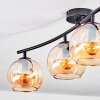 Koyoto Plafoniera, Lampada a sfera Ambrato, 4-Luci