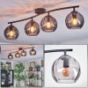 Koyoto Plafoniera, Lampada a sfera Grigio fumo, 4-Luci