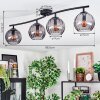 Koyoto Plafoniera, Lampada a sfera Grigio fumo, 4-Luci